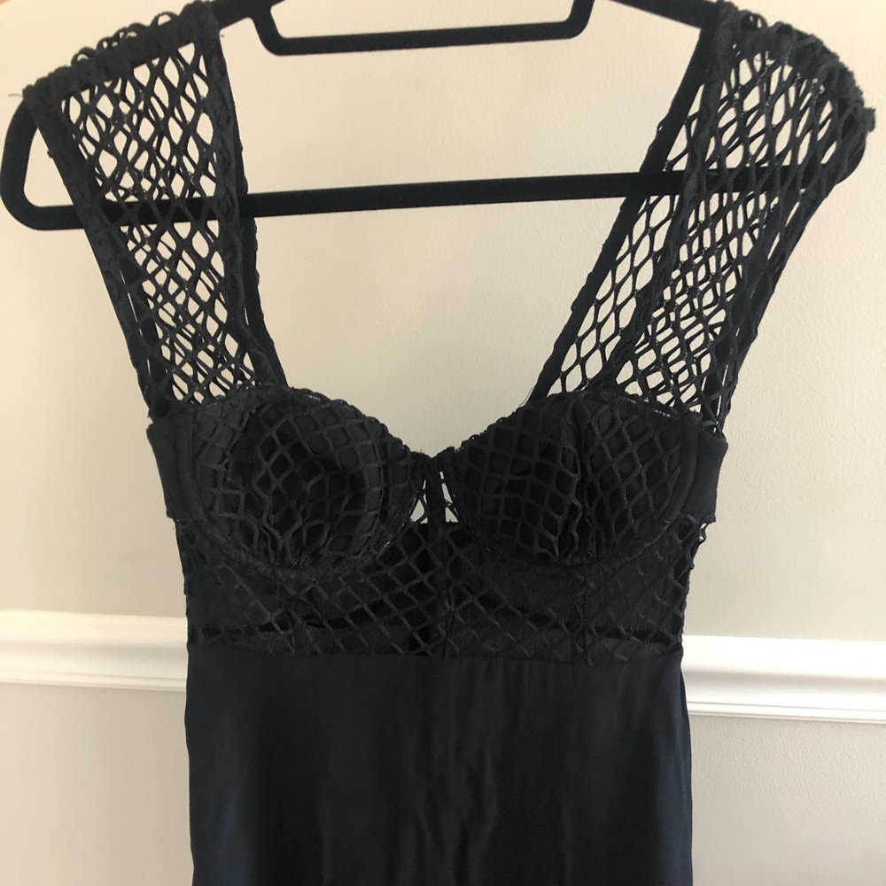 Nasty Gal bustier net minidress
